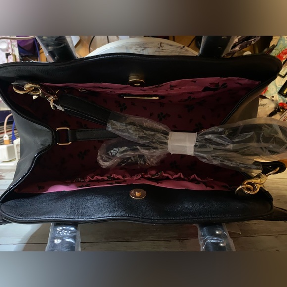 Betsey Johnson Oh Bow Dots Satchel BJ53605 - Picture 7 of 12